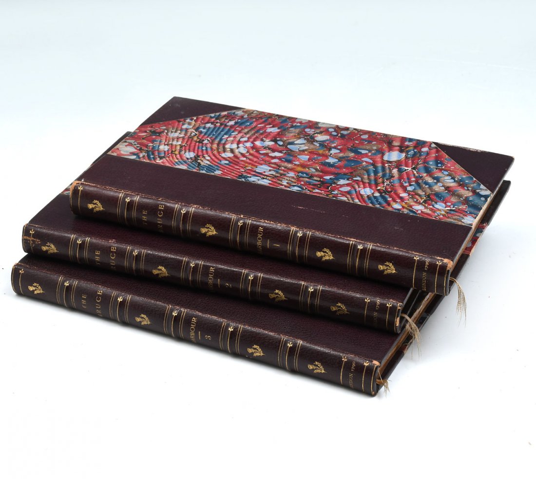 RARE 1790 THREE VOLUME FIRST EDITION SET OF "THE BRUCE": EXTREMELY RARE 1790 THREE VOLUME FIRST EDITION SET OF "THE BRUCE": Or also known as The History of Robert I, King of Scotland" by John Barbour, with notes and a glossary by J. Pinkerton. Dated on the