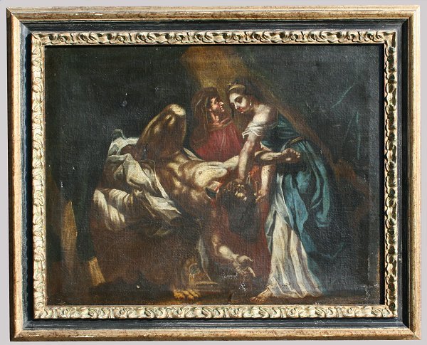 EARLY ILLEGIBLY SIGNED ITALIAN SCHOOL PAINTING