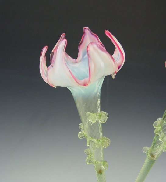 VICTORIAN ART GLASS EPERGNE - 3
