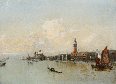 EXCEPTIONAL VENETIAN CANAL PAINTING