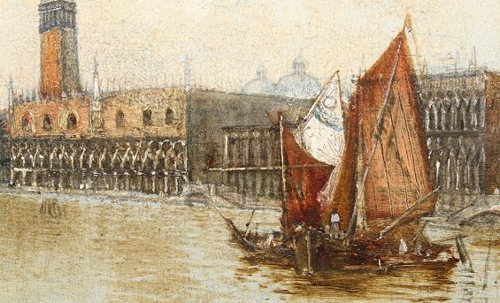 EXCEPTIONAL VENETIAN CANAL PAINTING - 3