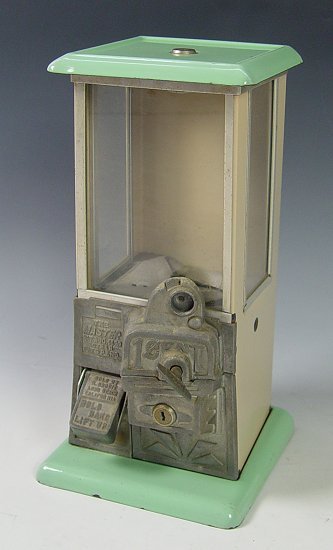 VINTAGE MASTER GUMBALL COIN OPER. VENDING MACHINE - 2