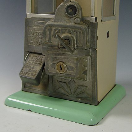 VINTAGE MASTER GUMBALL COIN OPER. VENDING MACHINE - 3