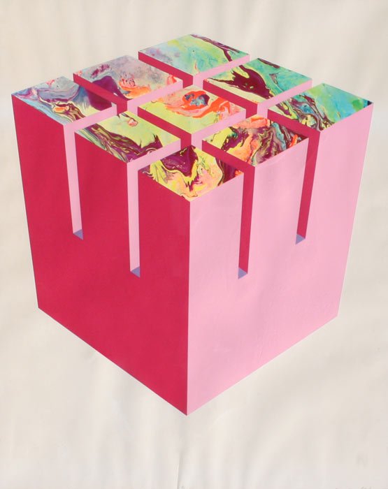 DAVID MILNE SILKSCREEN: MILNE, David, (American, 1883-1953): "Earth Valley", 8 Color Serigraph, sight size 28" x 23", pencil signed, numbered 9/100, label verso, framed, 40" x 35".