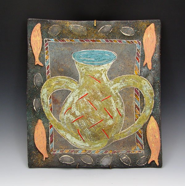ANDREA ELLIS POTTERY PLAQUE