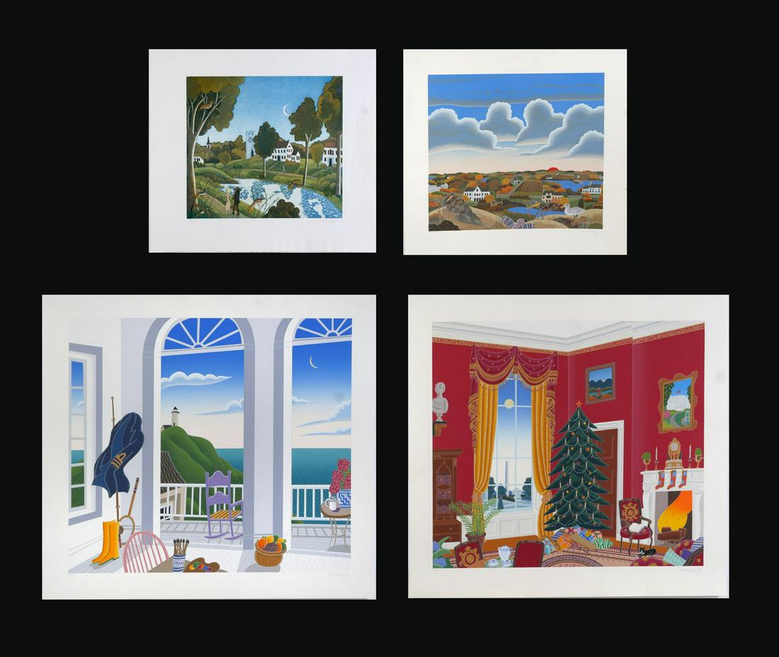 4 THOMAS MCKNIGHT PRINTS (INCLUDING RARE ETCHING) (1 of 3)