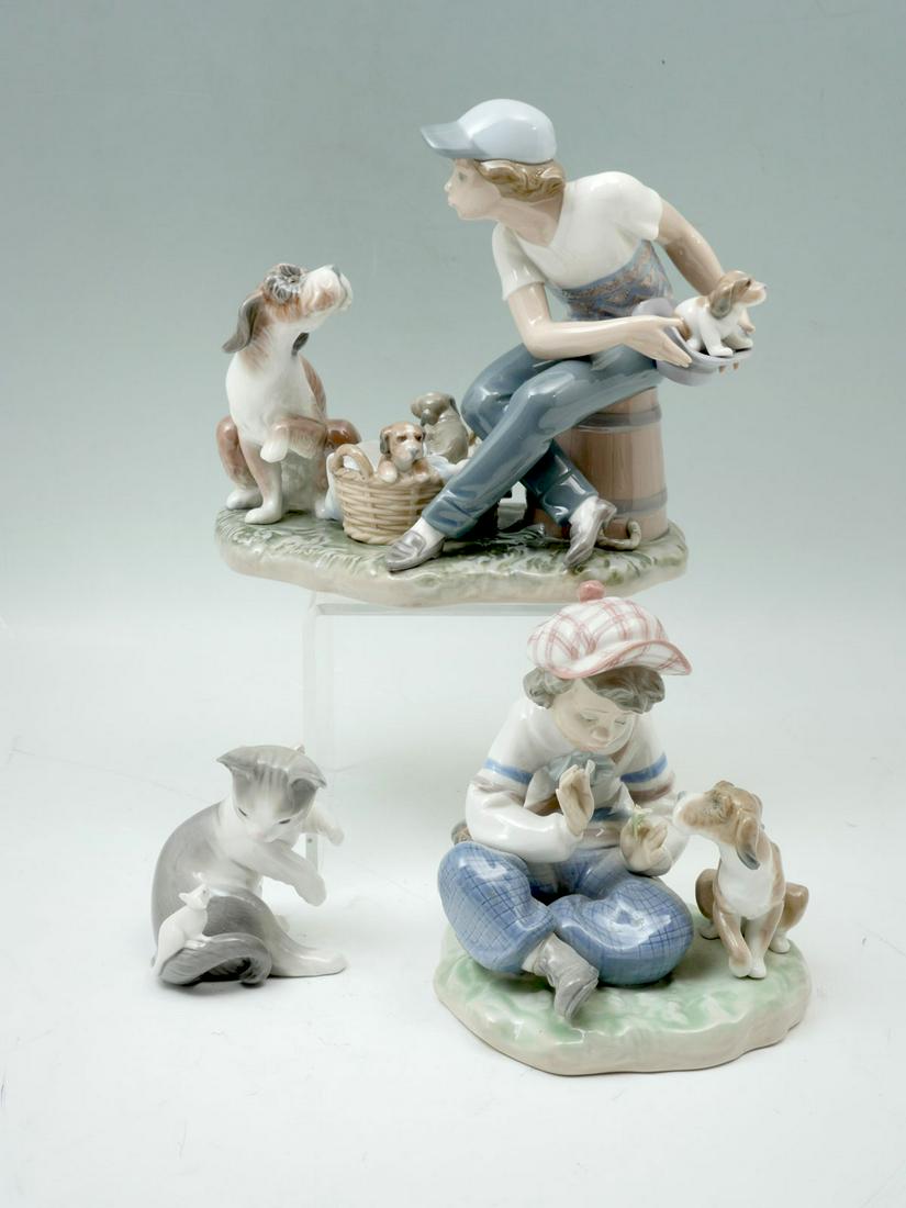 3 PC. LLADRO PORCELAIN FIGURINES (1 of 3)