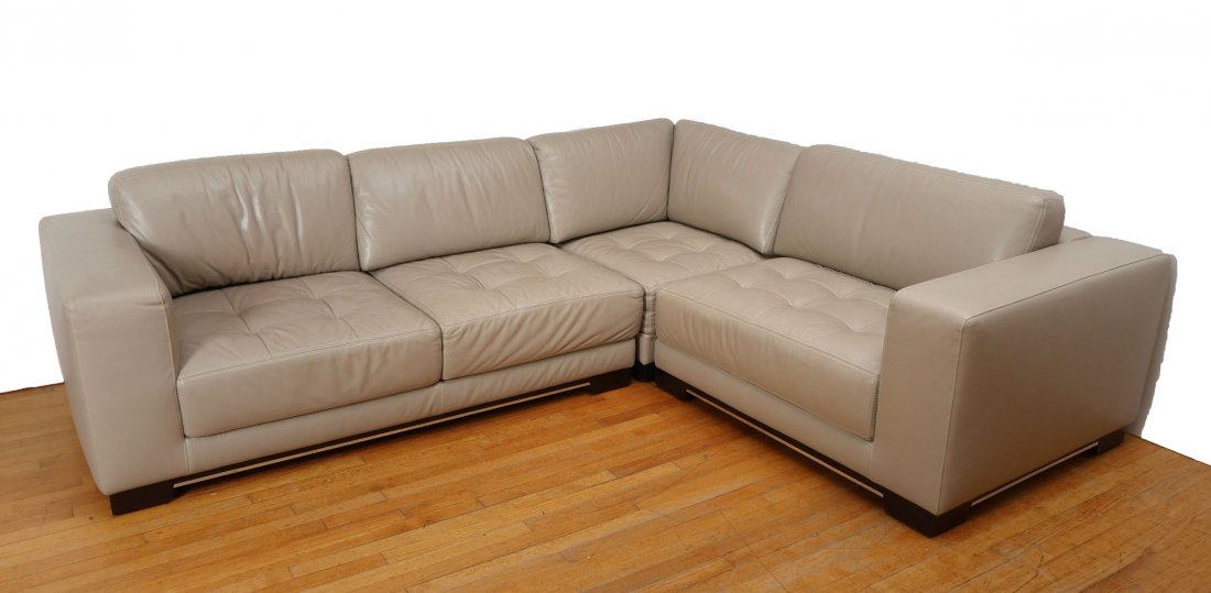 MODERN LEATHER SECTIONAL SOFA (1 of 5)