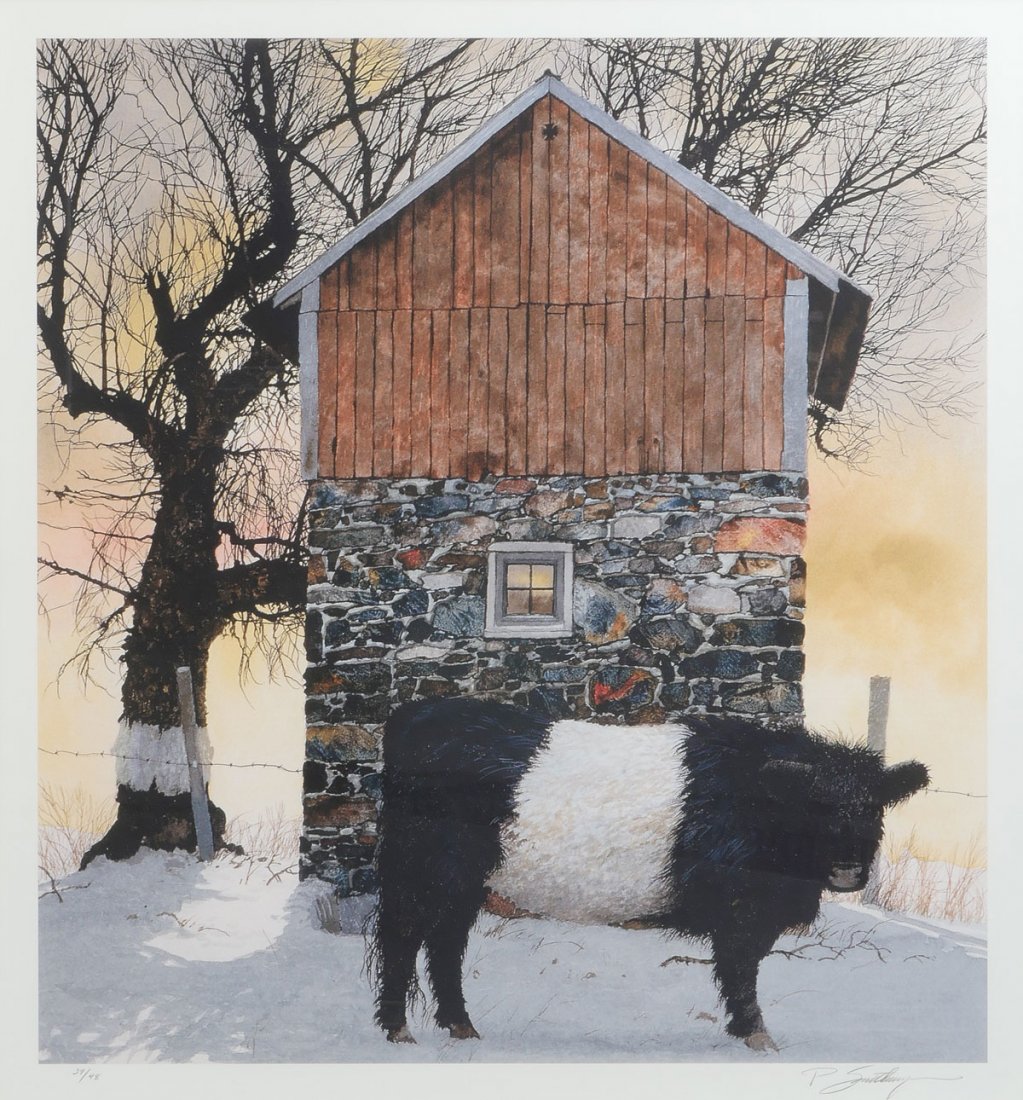 PETER SCULTHORPE GICLEE ''THE YEARLING'': SCULTHORPE, Peter, (American/Canadian, b. 1948): ''The Yearling'', Giclee, sight size 22'' x 20.5'', pencil signed lower right, numbered 39/48 lower left, fine custom framing, 33'' x 31.25''. In the p
