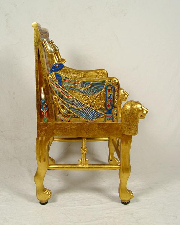 274 EGYPTIAN KING TUT REPLICA THRONE CHAIR Lot 274