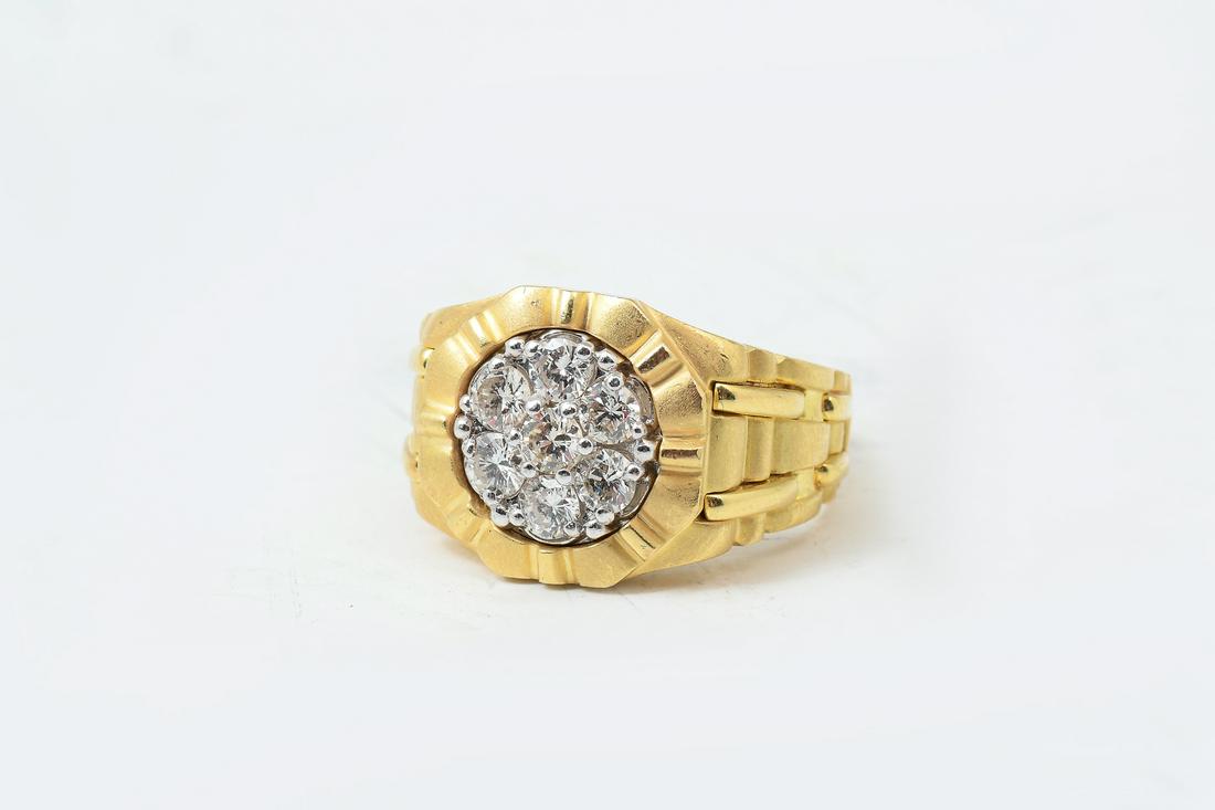 HANDSOME 18K 1.0 CTW DIAMOND RING (1 of 6)