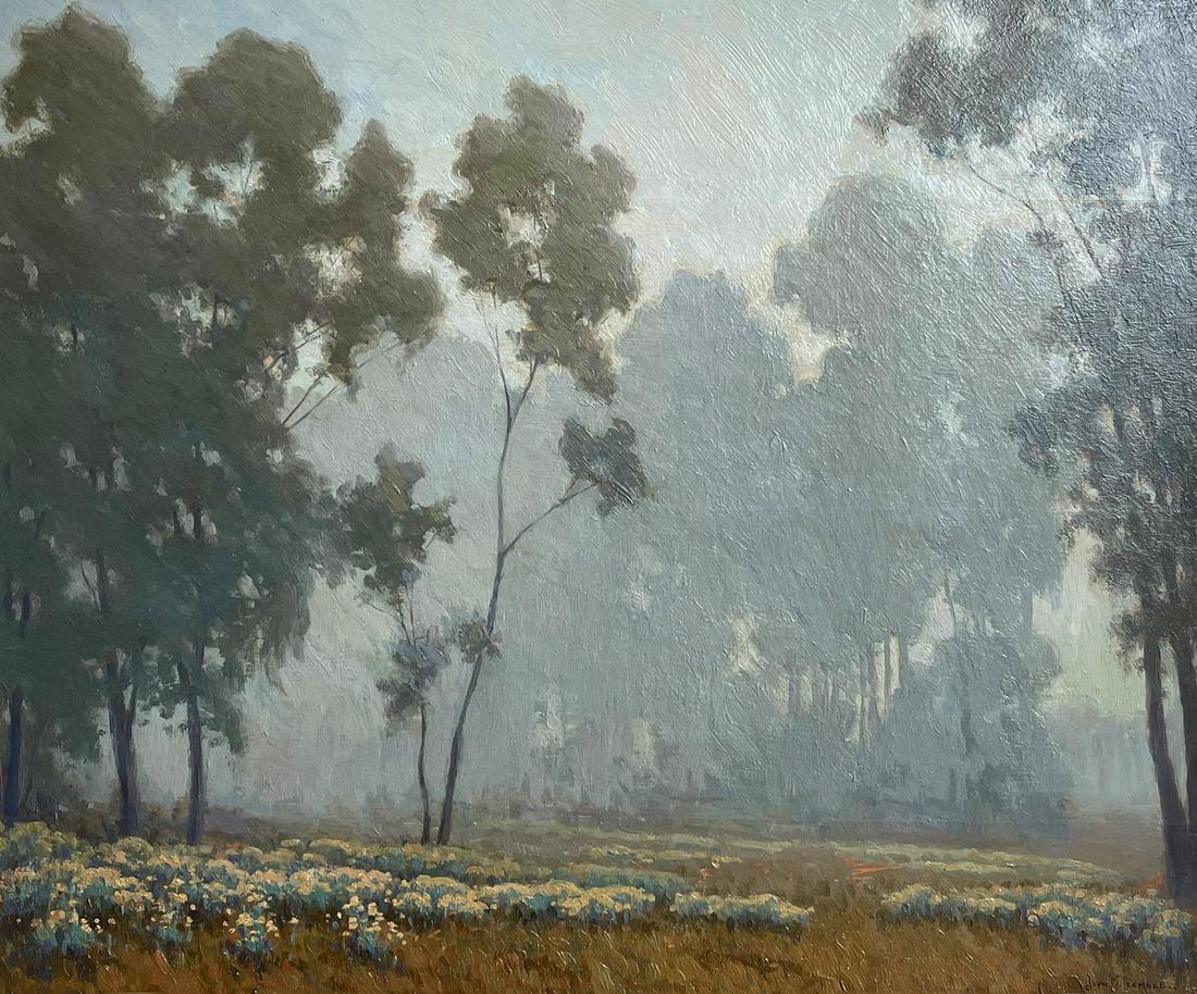 JOHN GAMBLE CALIFORNIA PAINTING EUCALYPTUS HILL (1 of 5)