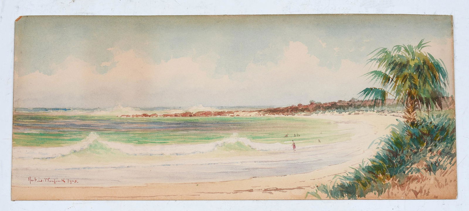 HARTWELL LEON WOODCOCK FLORIDA BEACH PAINTING (1 of 3)