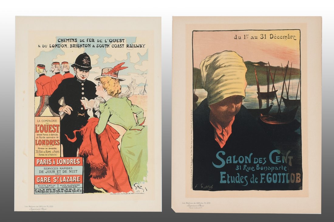 TWO LES MAITRE DE L'AFFICHE POSTERS (1 of 3)