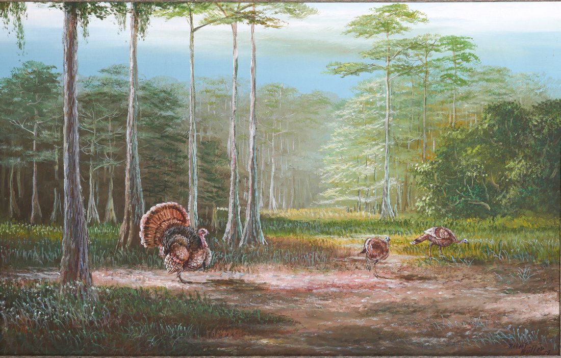 BUTLER FLORIDA HIGHWAYMEN TURKEY PAINTING (1 of 4)