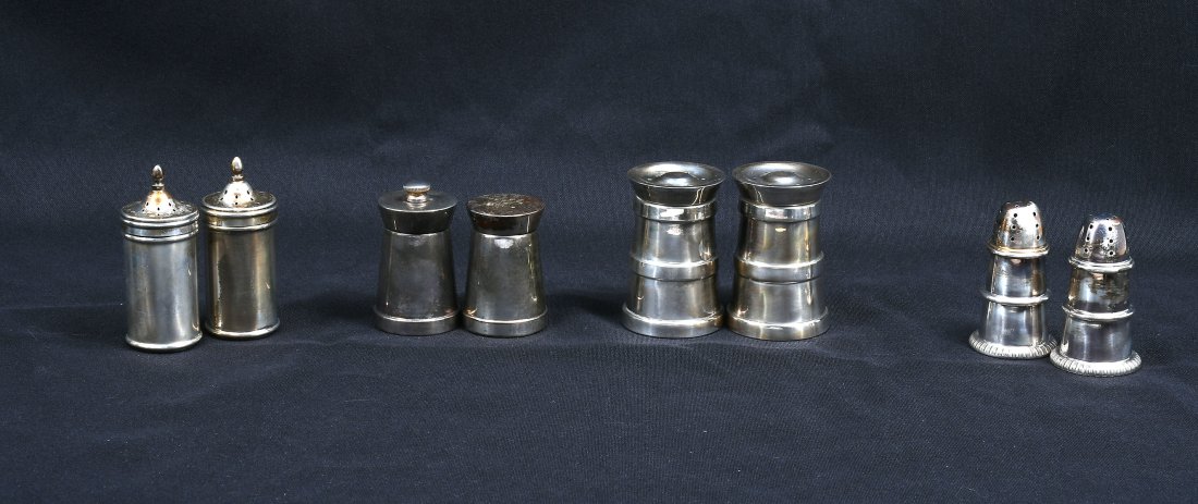 4 TIFFANY & CO. STERLING SALT & PEPPER SETS (1 of 5)