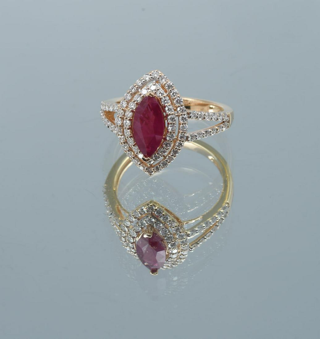 18K 1.81 CTW RUBY & DIAMOND RING (1 of 6)
