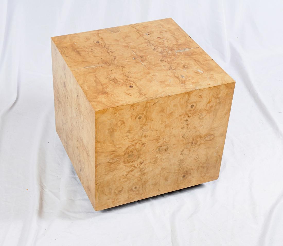 MODERN BURLWOOD END TABLE (1 of 3)