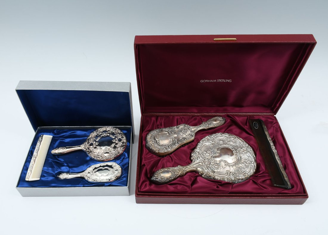 2 PC. GORHAM & TOWLE STERLING SILVER DRESSER SETS (1 of 6)