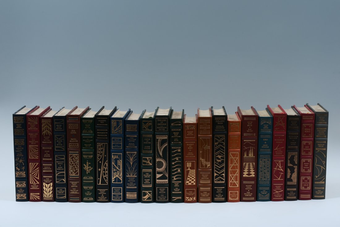 22 PC. FRANKLIN LIBRARY SIGNED 1ST EDITION BOOKS (1 of 3)