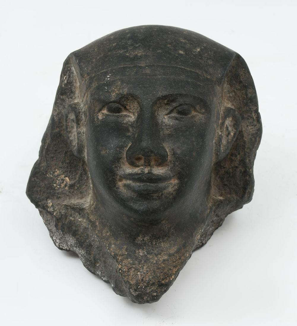 ANCIENT EGYPTIAN STONE HEAD CARVING (1 of 5)