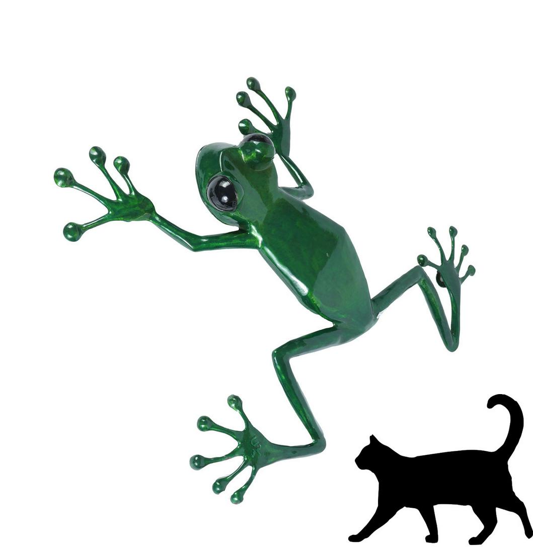 ENAMELED FROG HANGING WALL SCULPTURE (1 of 6)