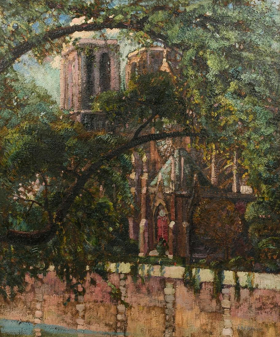HARRY LACHMAN NOTRE DAME PAINTING (1 of 4)