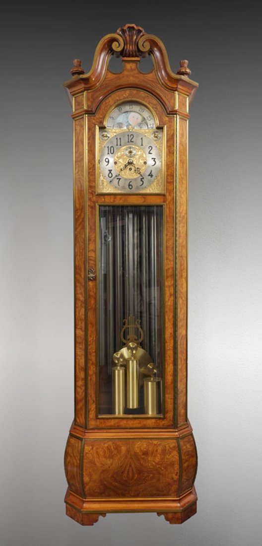 HERSCHEDES 9 TUBE GRANDFATHER CLOCK (1 of 5)