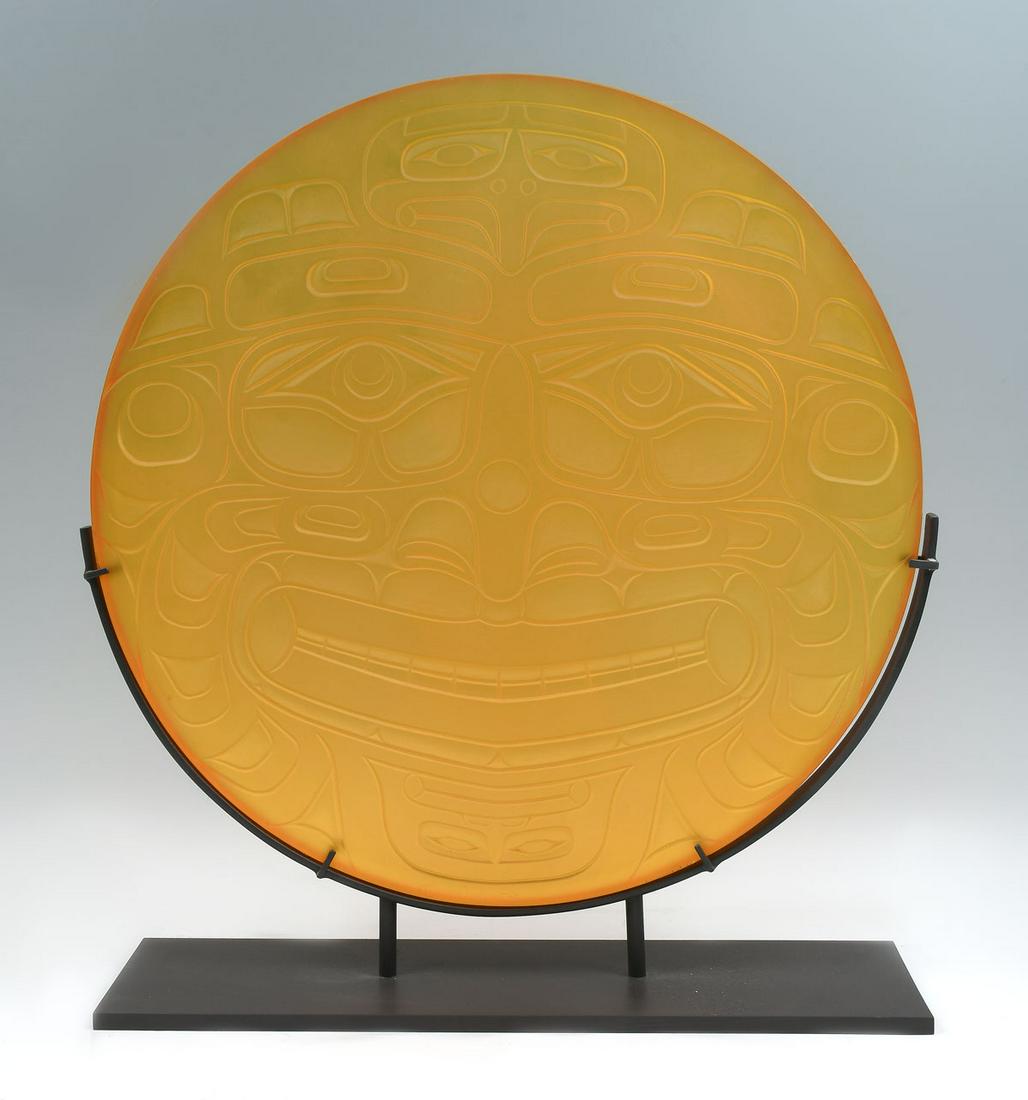 RICHARD HUNT ART GLASS ''KWA-GIUILTH-MOON'' (1 of 7)