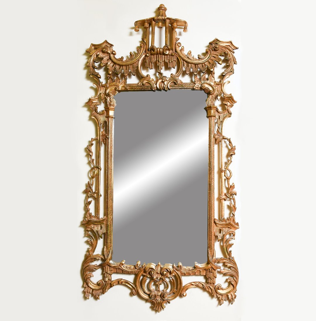 ITALIAN CHINESE CHIPPENDALE STYLE MIRROR (1 of 3)