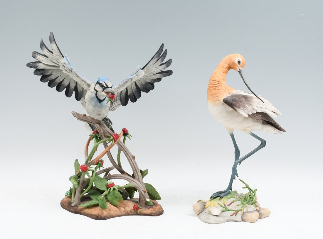 2 PC. LARGE BOEHM PORCELAIN BIRD SCULPTURES (1 of 11)