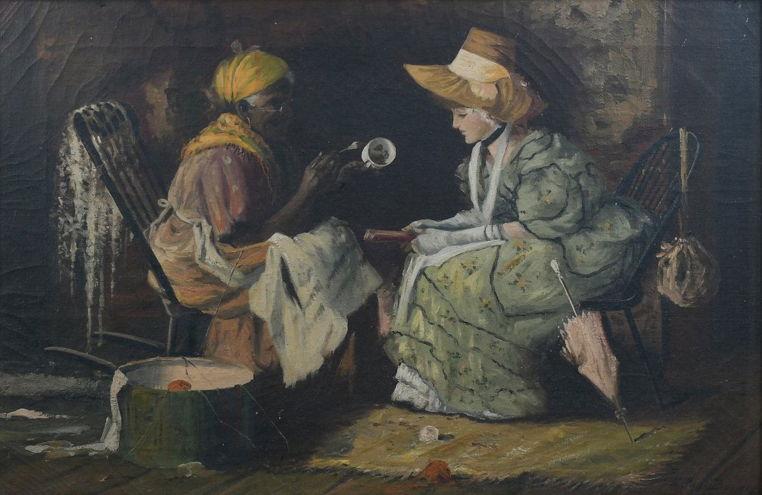 E. PAUL BARNES GENRE PAINTING (1 of 8)