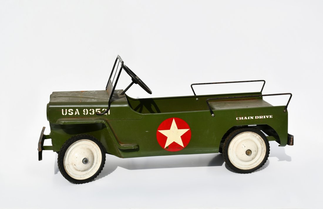 Army jeep cheap pedal car