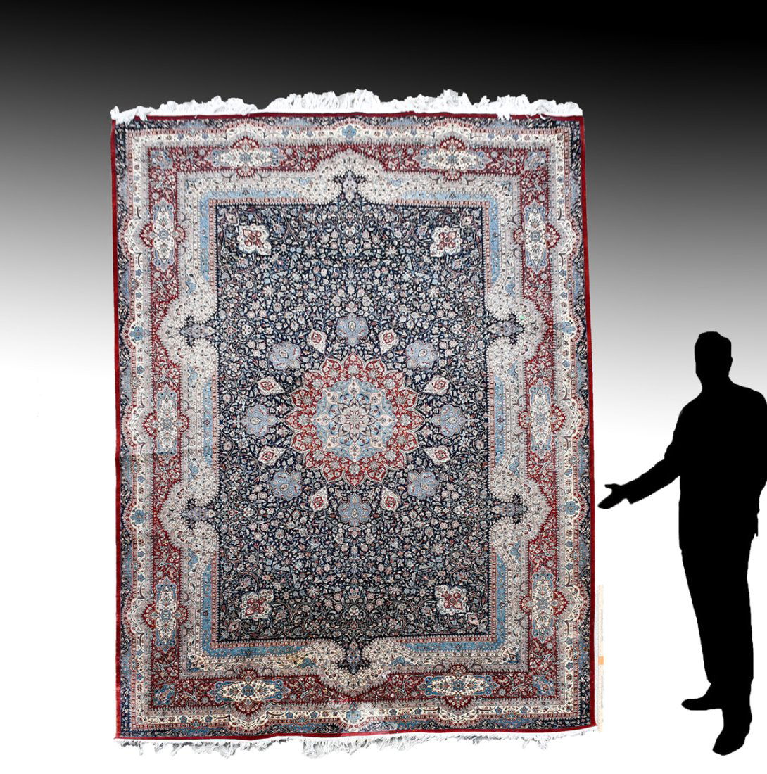 BEAUTIFUL PERSIAN HAND KNOTTED WOOL RUG, 9'1" X 13 (1 of 4)