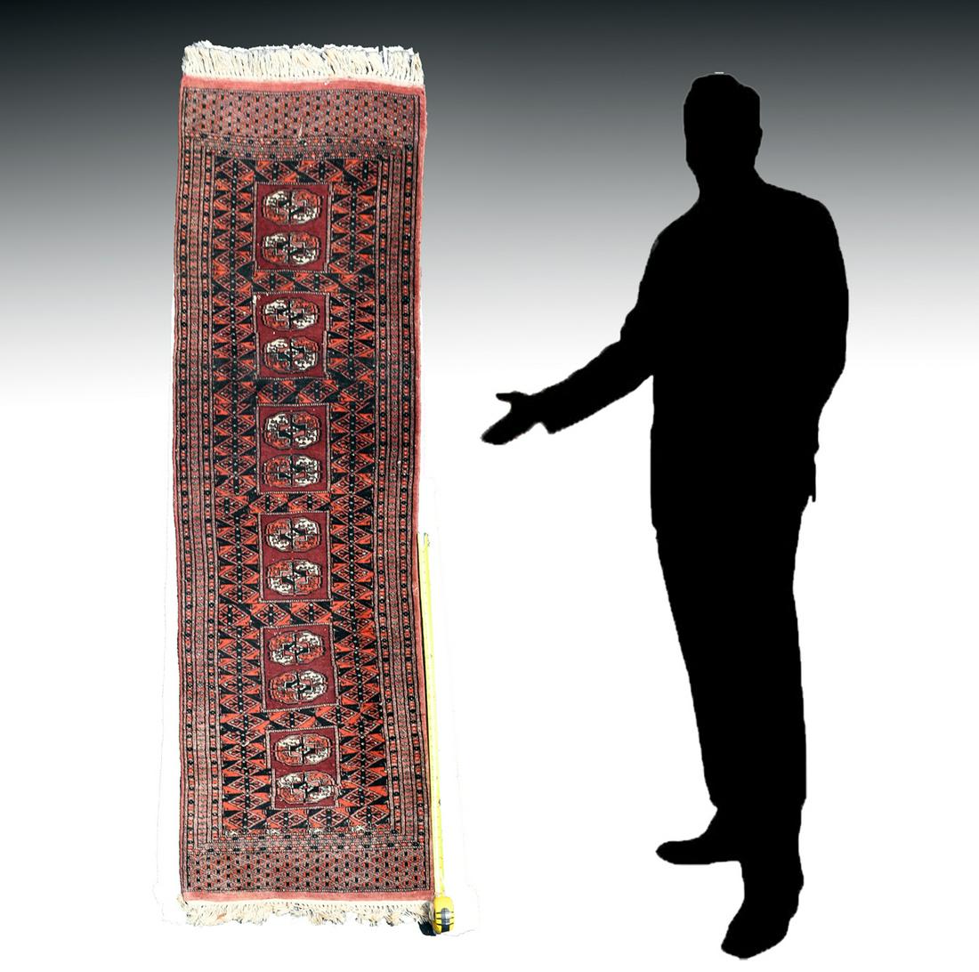TURKOMAN/BOKHARA HK WOOL RUNNER, 2' X 6'8" (1 of 4)