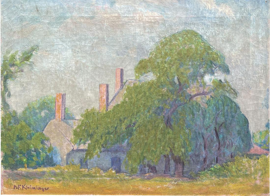 A.F. KLEIMINGER FARMHOUSE PAINTING (1 of 3)