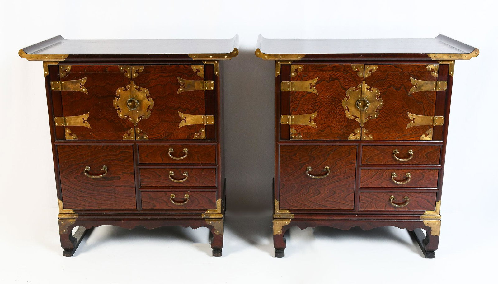 PAIR OF JAPANESE END TABLES (1 of 4)