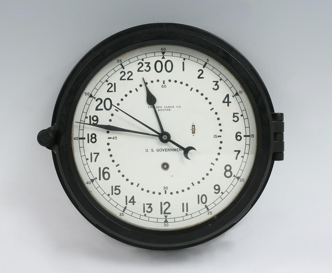 CHELSEA U.S. GOVERMENT SHIP'S CLOCK (1 of 5)