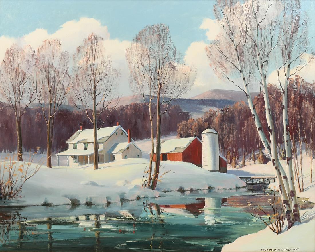EDNA PALMER ENGELHARDT NEW ENGLAND WINTER LANDSCAPE (1 of 4)