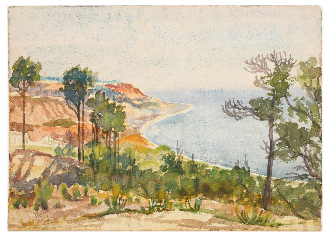 JOY POSTLE 1931 ESCAMBIA BAY PAINTING (1 of 3)