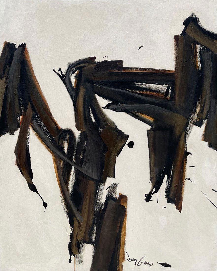 LARGE JONAS GERARD ABSTRACT PAINTING (1 of 5)