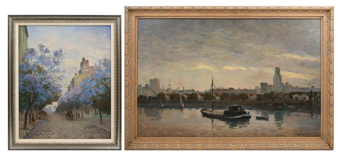 2PC. ERIC KASTNER ARGENTINE PAINTING LOT (1 of 5)