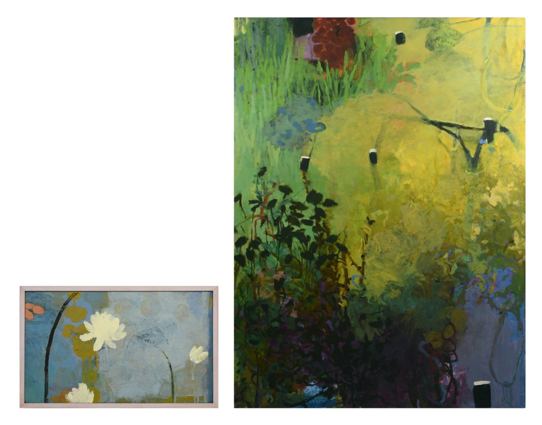 2PC. EDDA JAKAB PAINTING LOT (1 of 8)