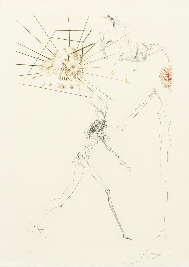 SALVADOR DALI ETCHING LE TROIS BARONS FELONS (1 of 5)