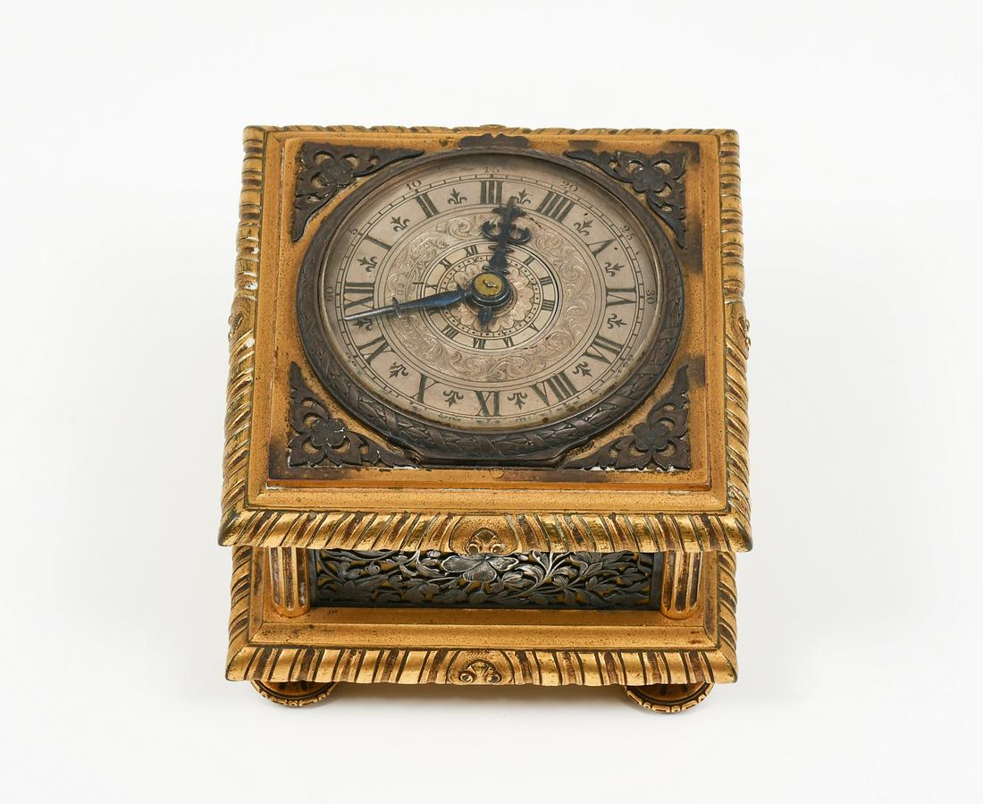 GILT L. LEROY & CIE FRENCH DESK CLOCK (1 of 5)