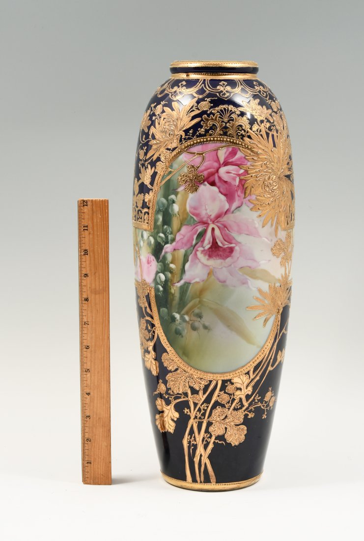 LARGE JAPANESE NIPPON FLORAL VASE (1 of 5)