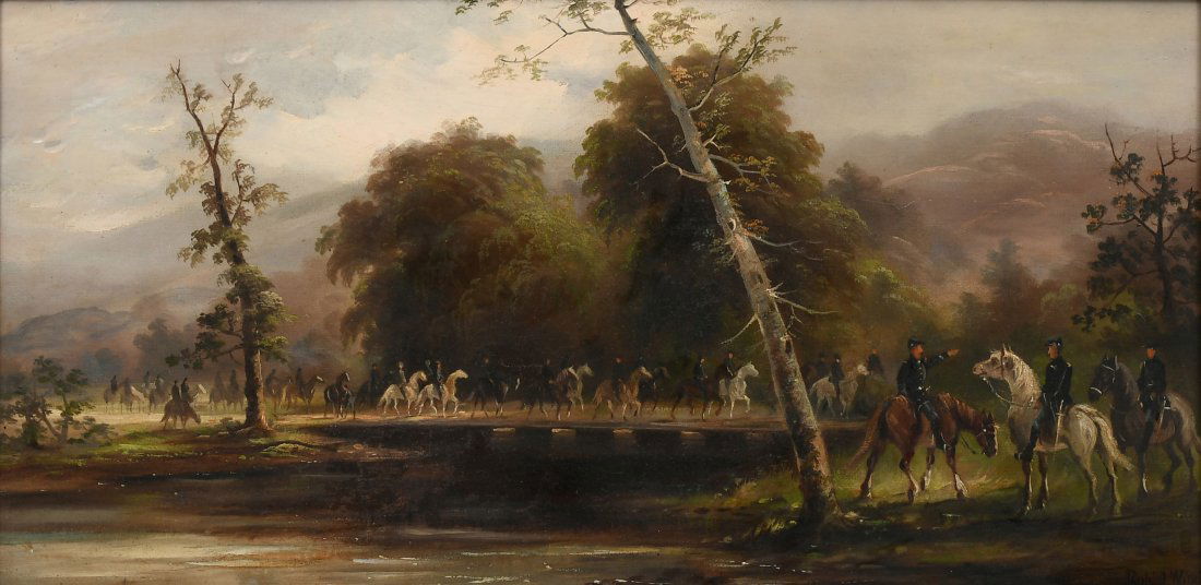 ROBERT D. WILKIE CIVIL WAR MILITARY PAINTING (1 of 4)