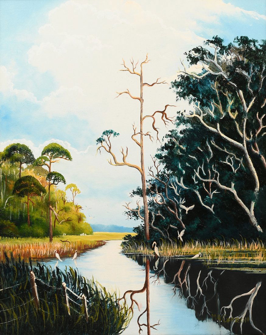 MARY ANN CARROLL HIGHWAYMEN BACKWATER PAINTING (1 of 5)
