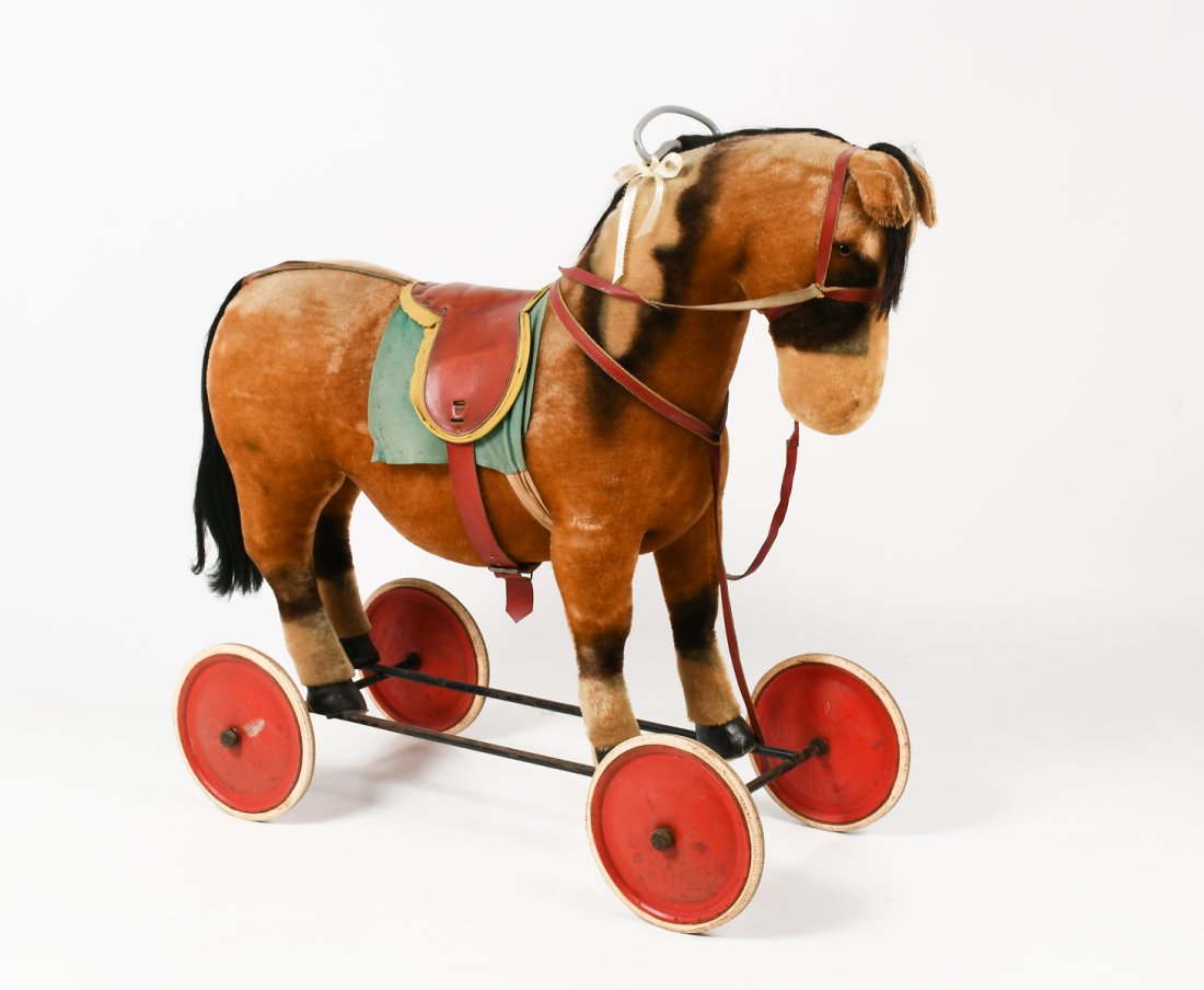 Steiff Horse On Wheels