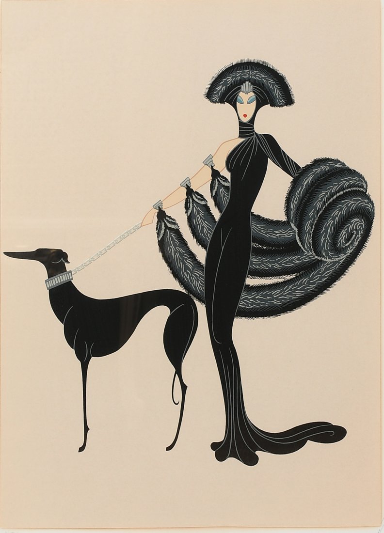 ERTE WOMAN WITH DOG (1 of 4)